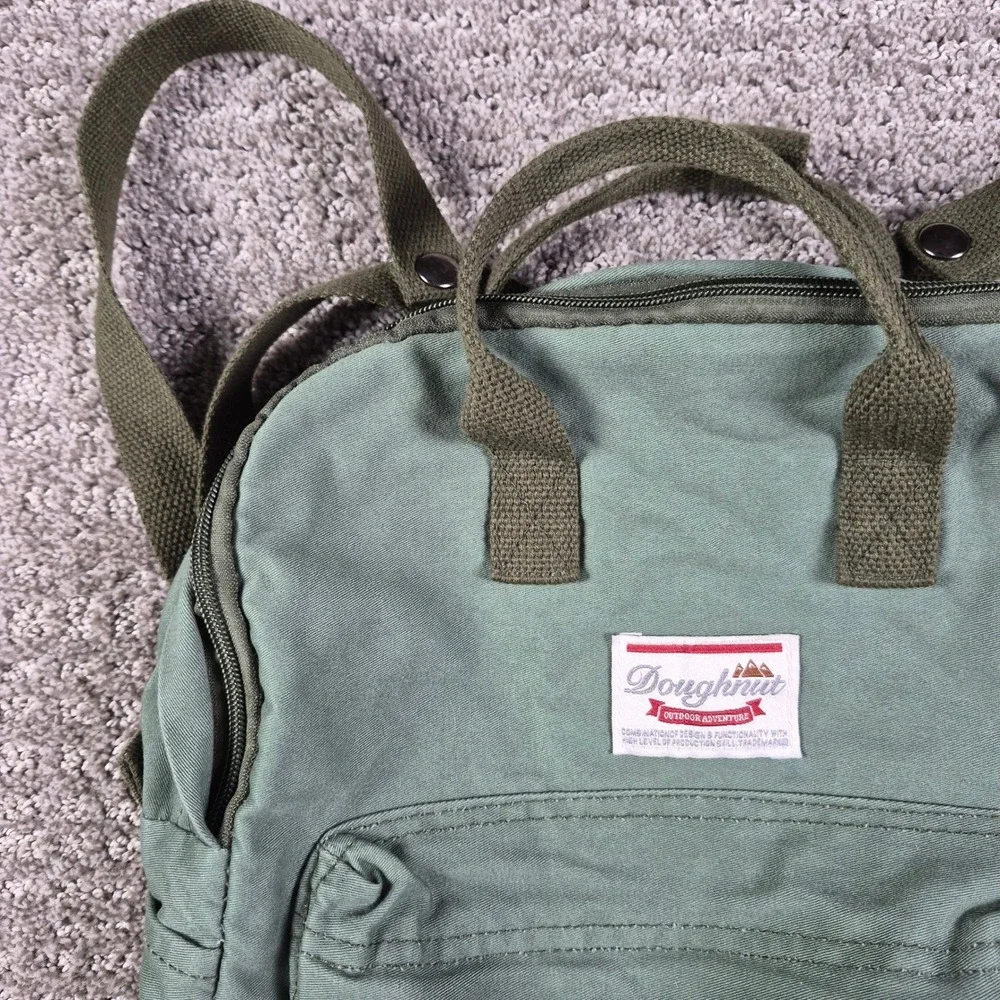 Doughnut Backpack Sage Green Canvas Outdoor Adventure Utility Gorpcore Mini